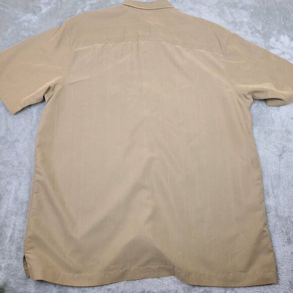 Quiksilver Shirt Mens X-Large Brown Polyester Blend Button Down Chest Pocket - Picture 9 of 9